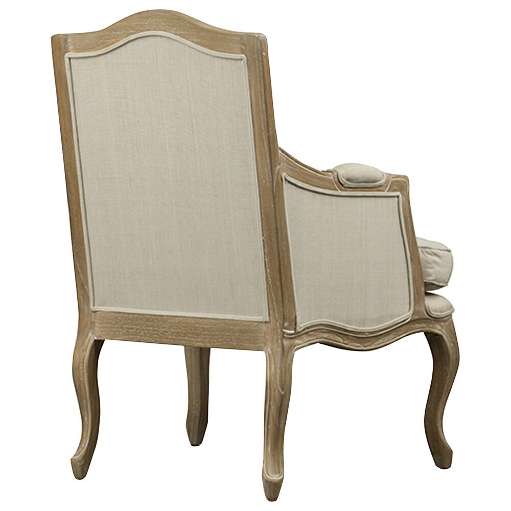 Baxton Studio Nivernais Accent Chair in Beige, , large