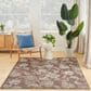 Nourison Garden Oasis Floral Mocha 6" x 9" Indoor/Outdoor Area Rug, , large