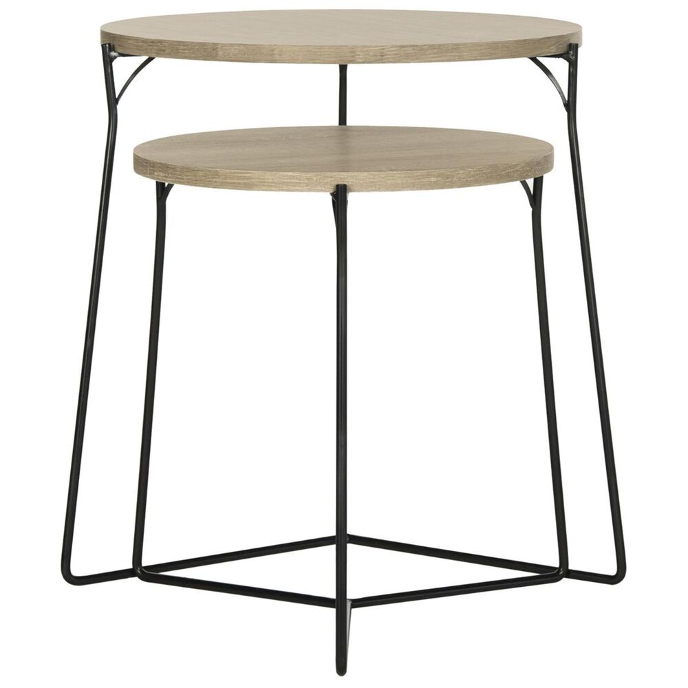 Safavieh Ryne Retro Stacking End Table in Light Brown, , large