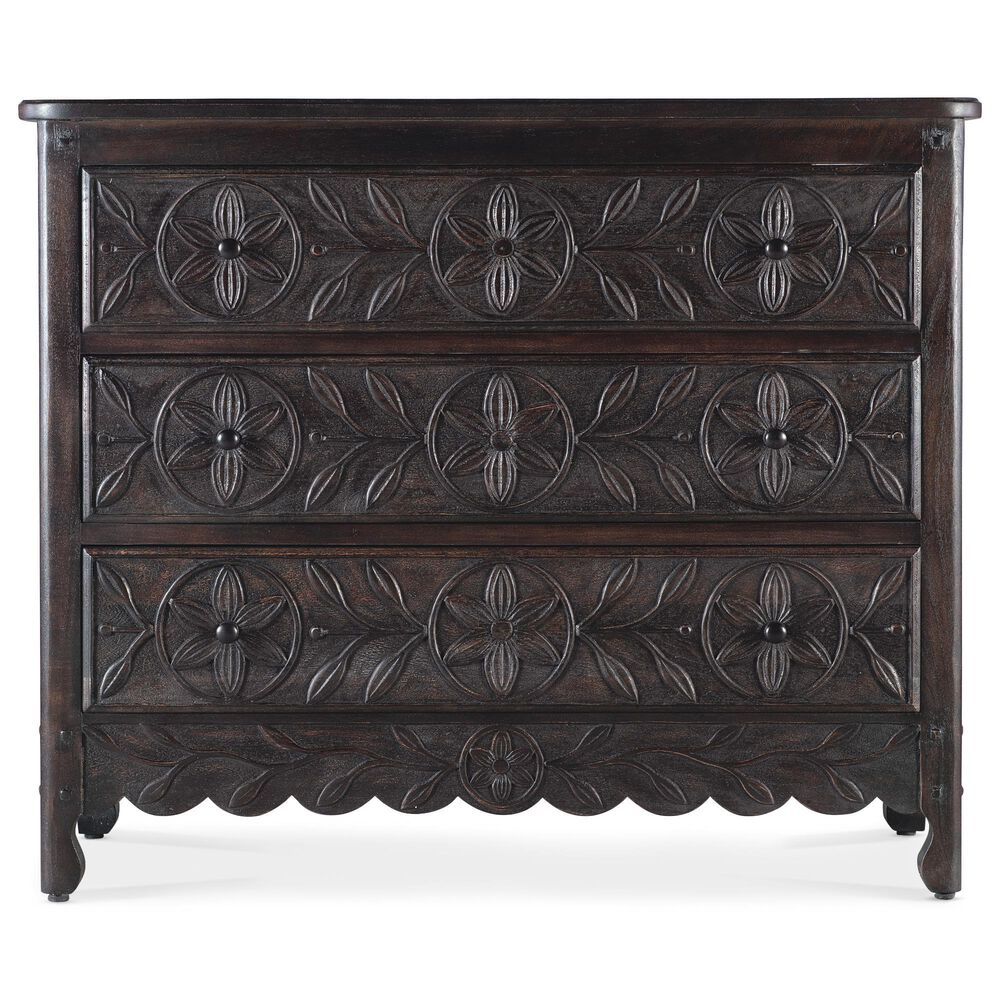 Hooker Furniture Commerce and Market Flora 3-Drawer Chest in Black, , large