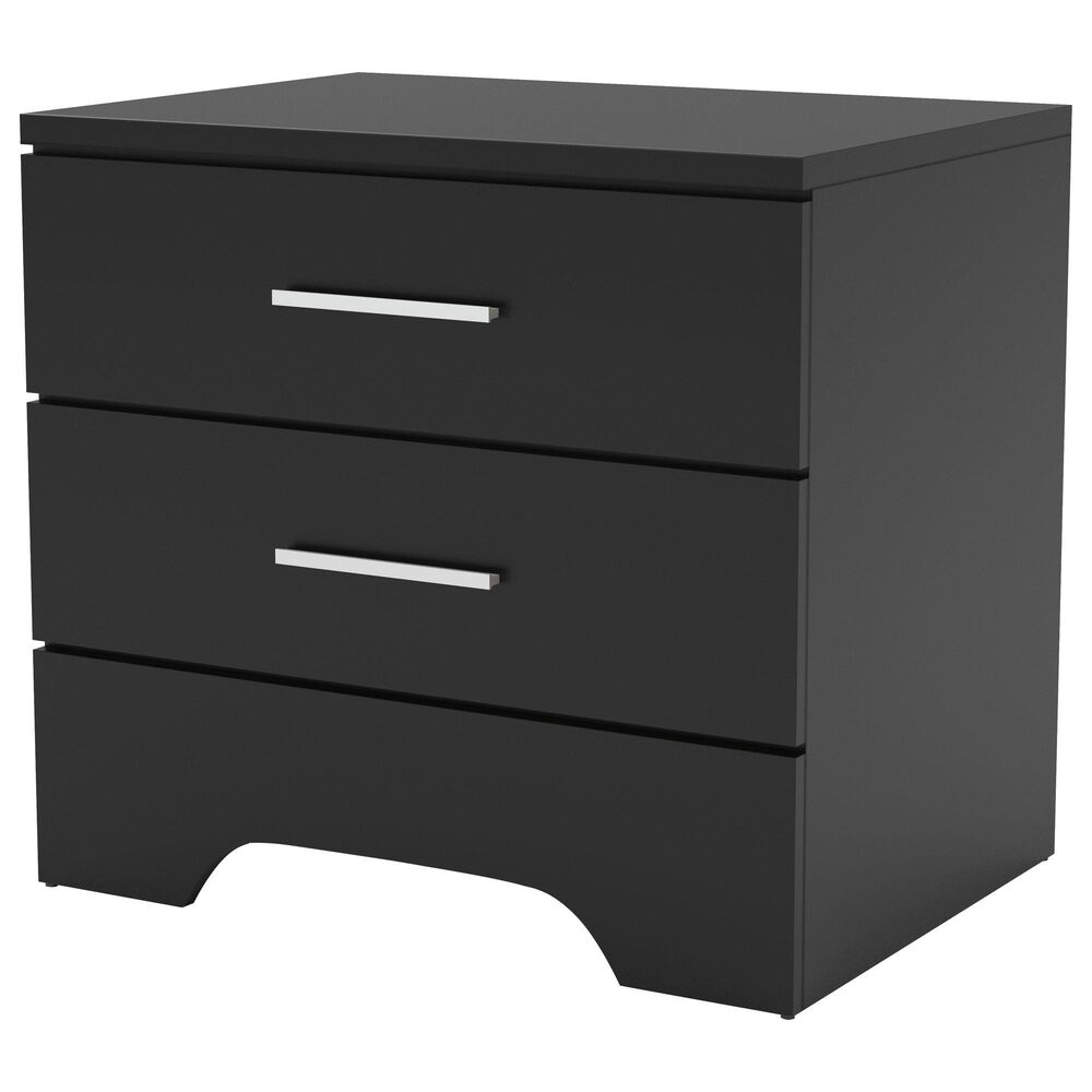 Furniture of America Cross 2 Drawer Nightstand in Black, , large
