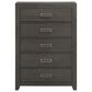 Mayberry Hill Sasha 5 Drawer Chest in Grey, , large