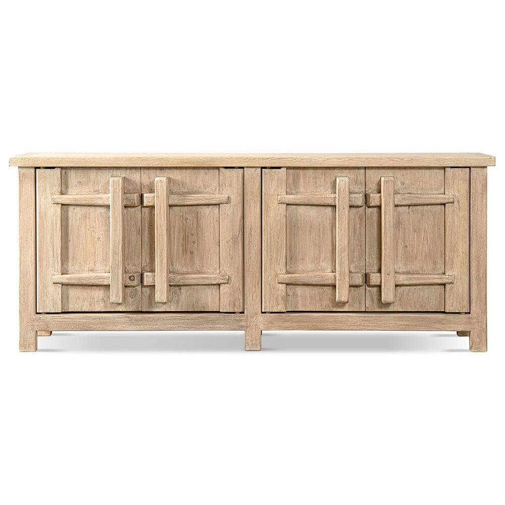 Jennifer Taylor Home Rowan 91" 4-Door Sideboard in Heritage Light Natural Brown, , large