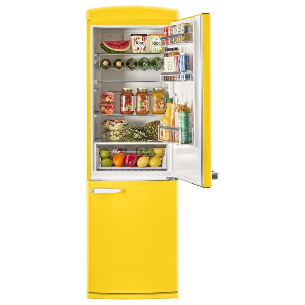 Unique Appliances Classic Retro 12 Cu. Ft. Bottom Freezer Regfrigerator In Canary Yellow, , large