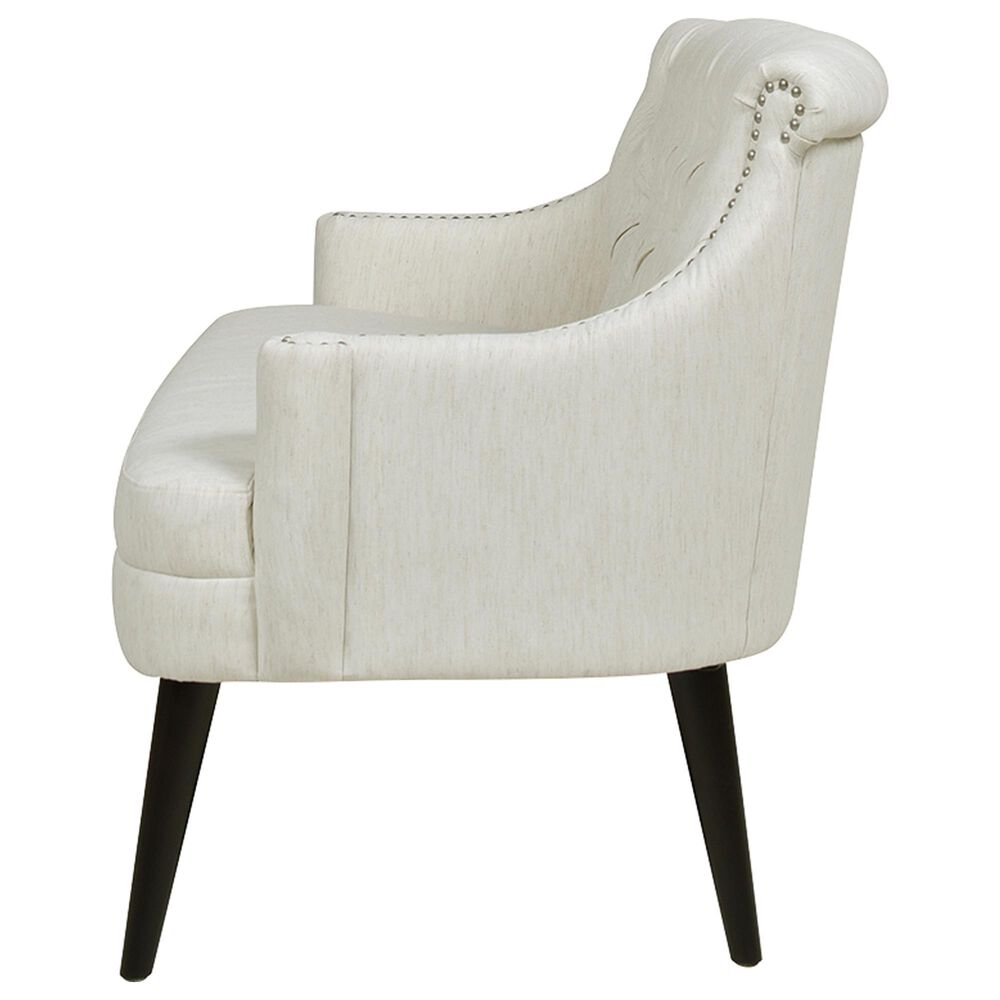 Jennifer Taylor Home Stella Stationary Settee in Natural White NFM