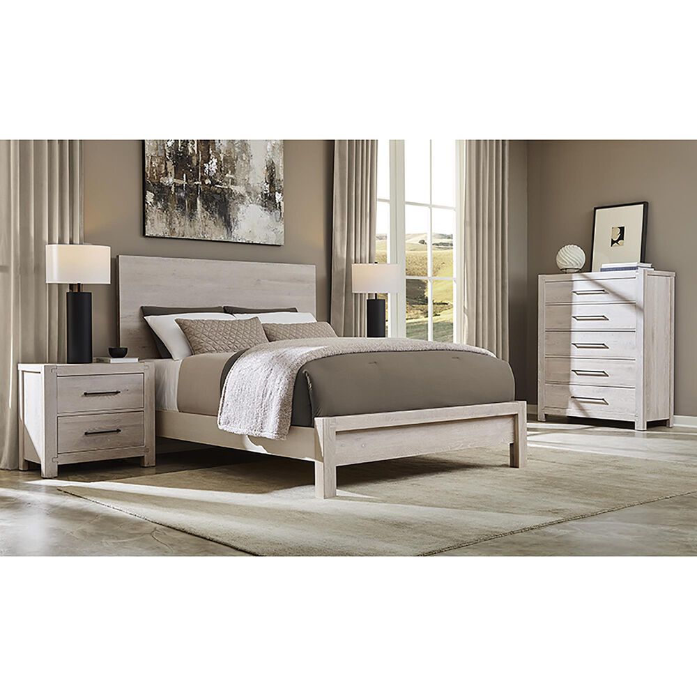 Viceray Collections Joinery 6-Drawer Dresser and Mirror in White Washed Oak, , large