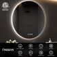 HOMLUX 36" Round Frameless LED Backlit Bathroom Vanity Mirror in Silver, , large