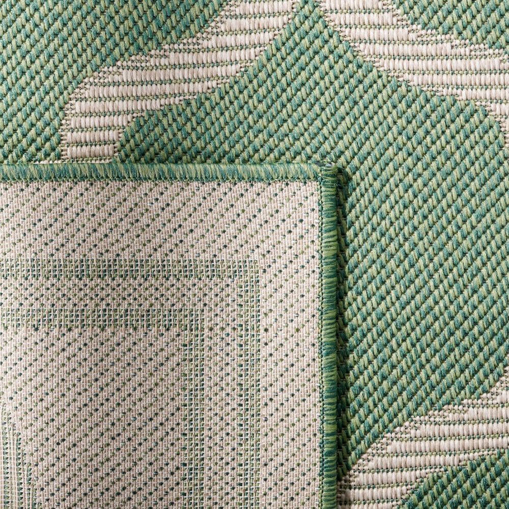 Safavieh Bermuda 9&#39; x 12&#39; Green and Beige Indoor/Outdoor Area Performance Rug, , large
