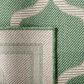 Safavieh Bermuda 9" x 12" Green and Beige Indoor/Outdoor Area Performance Rug, , large