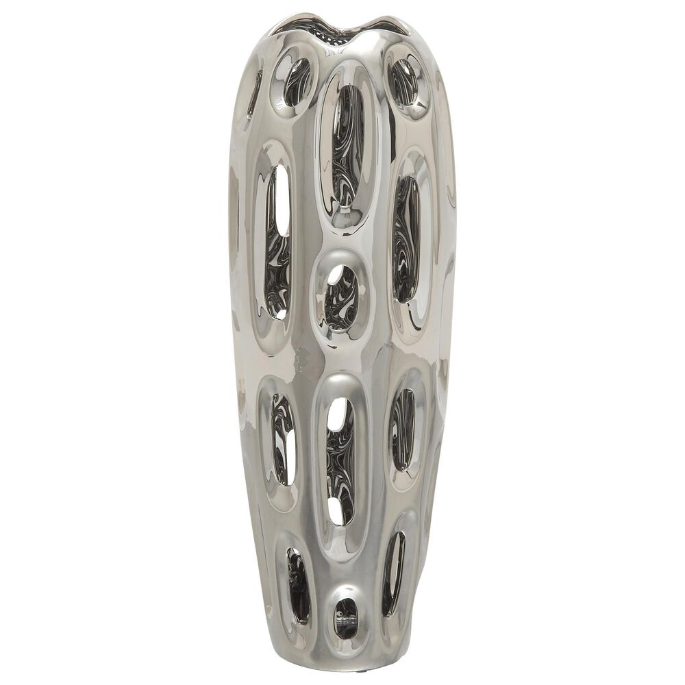 Maple and Jade 21" x 7" Vase in Silver, , large