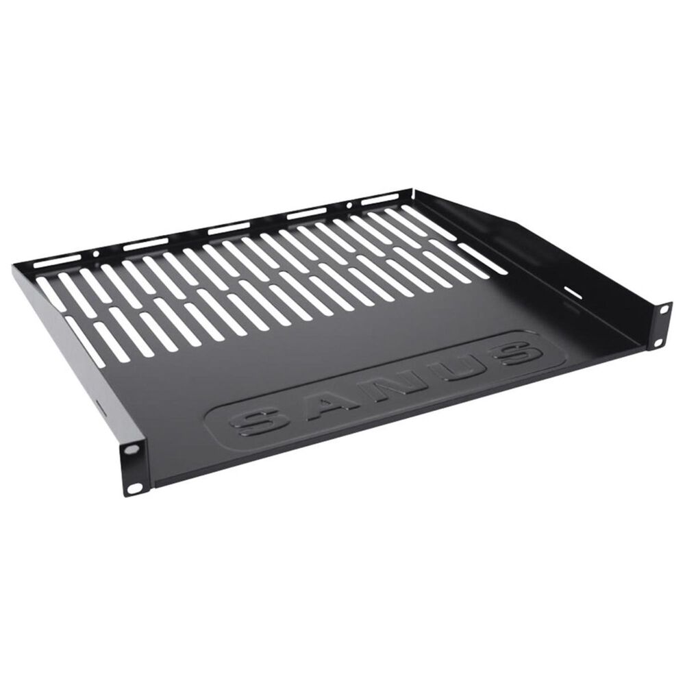 Sanus 1U Vented Rackmount Shelf in Black, , large
