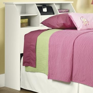 Sauder Shoal Creek Twin Bookcase Headboard in Soft White, , large