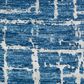 Nourison Luna 8"6" x 11"6" Blue and Silver Area Rug, , large