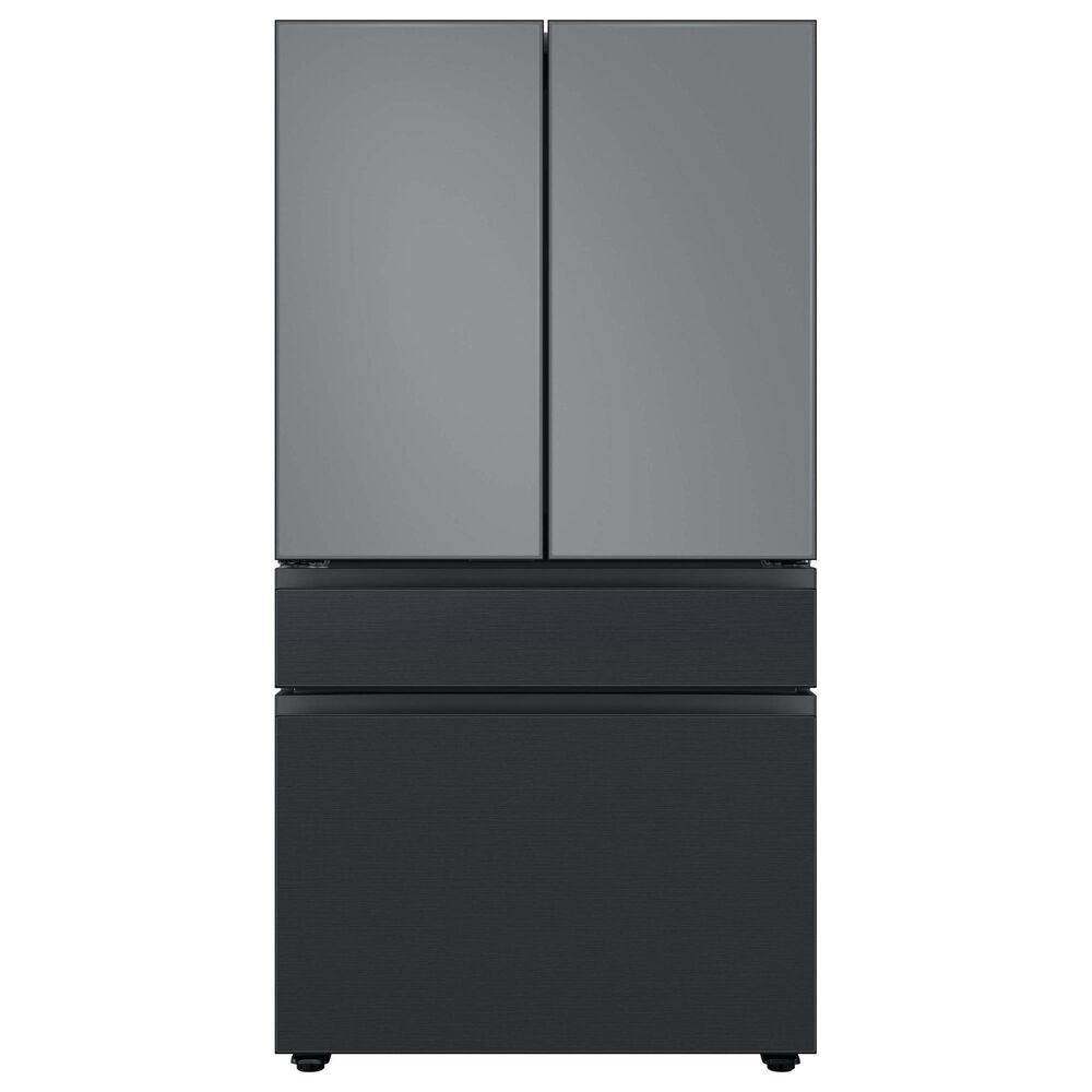 Samsung Bespoke Bespoke 4-Door French Door Refrigerator Bottom Panel in Matte Black Steel, , large