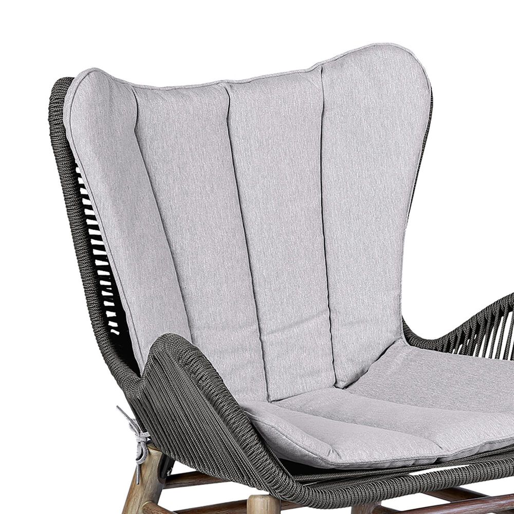 Hearth and Haven Mateo Outdoor Patio Dining Chair in Gray, , large