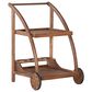 Linon Home Decor Catalan Patio Trolley Cart in Warm Acorn, , large