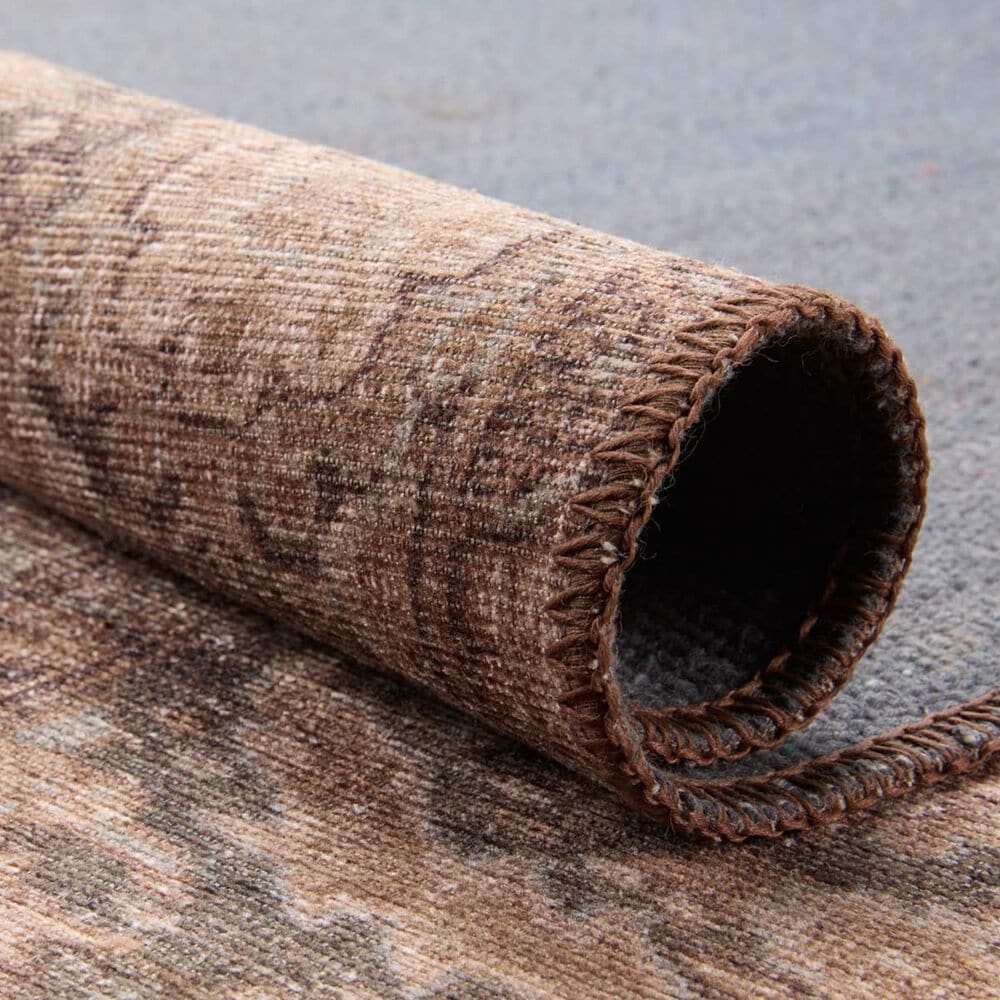 Jaipur Harman Minita 7&#39;6&quot; x 10&#39; Coffee Liqueur, Trellis, Blue Graphite, Lead Gray and Toasted Coconut Area Rug, , large