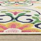 Oriental Weavers Havana HAV04 Ivory and Multicolor 6"7" x 9"2" Indoor/Outdoor Area Rug, , large