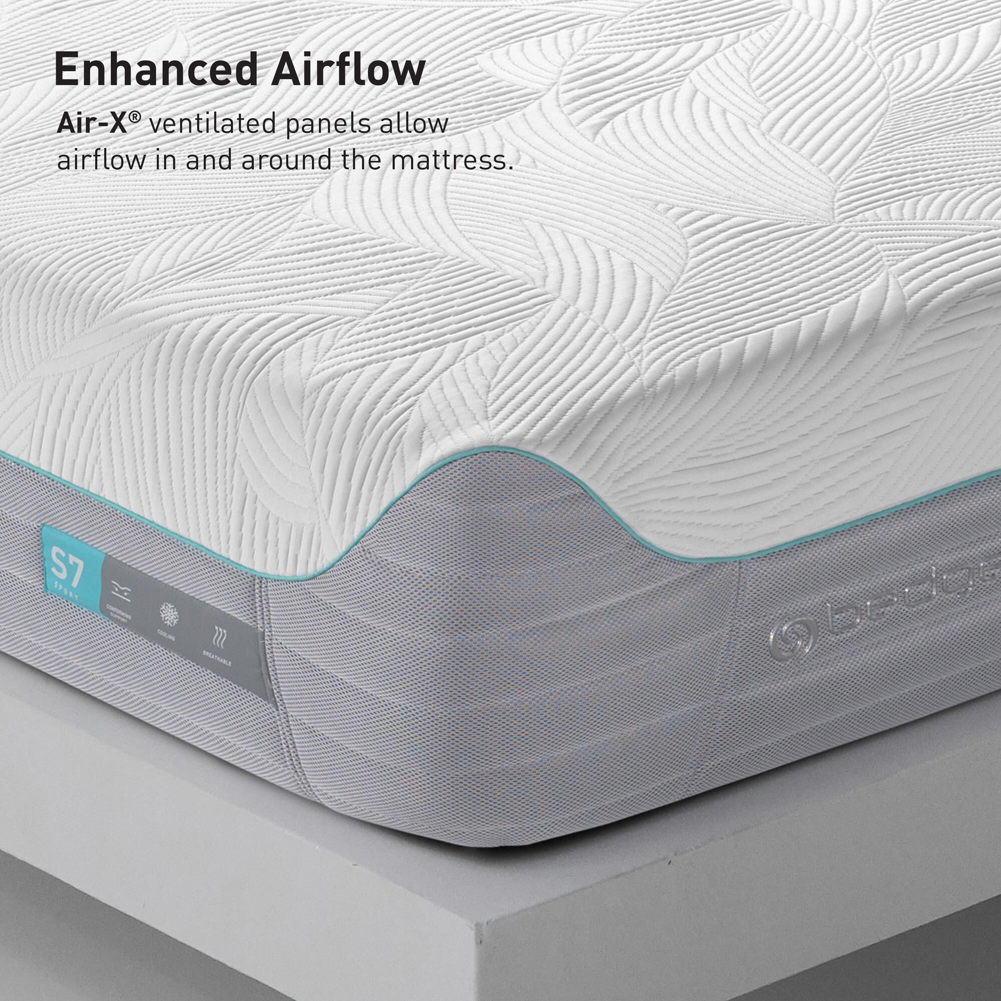 Bedgear S7 LSX Plush Full Mattress in a Box