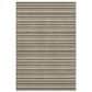 Dalyn Rug Company Soft Essentials Striped Chocolate 10" x 14" Indoor/Outdoor Area Rug, , large