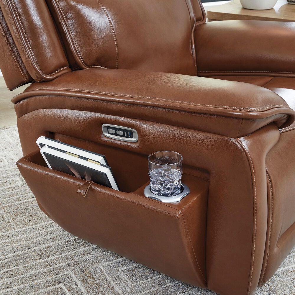 Ashley Healy Pier Power Recliner in Chocolate, , large