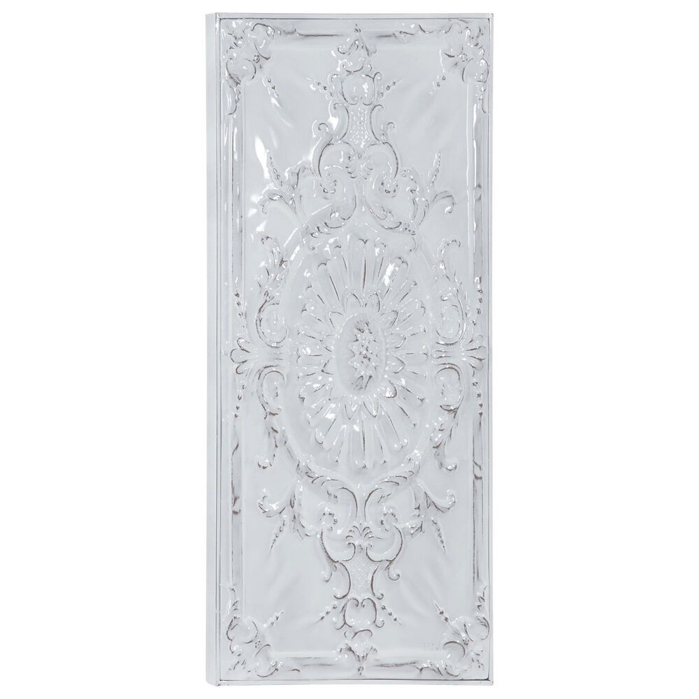 Maple and Jade 37" x 19" Wall Decor in White, , large