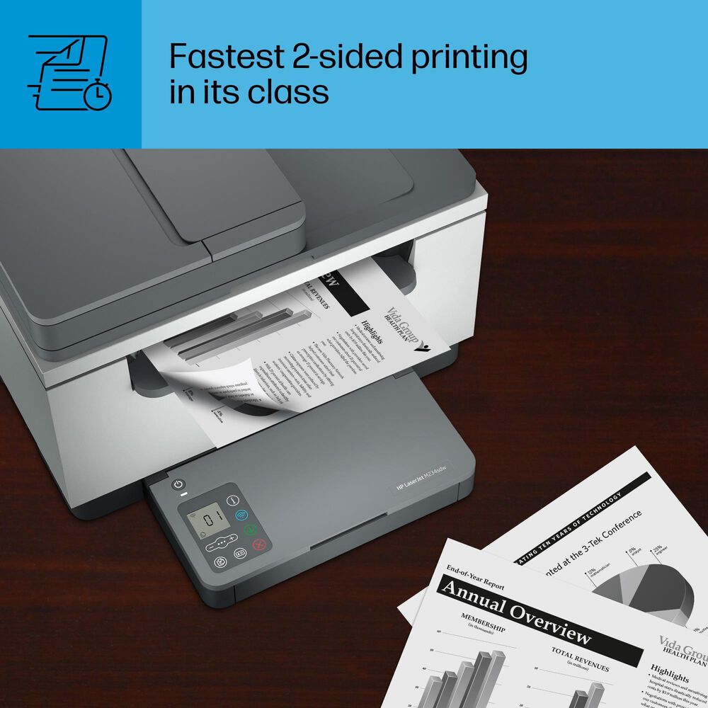 HP LaserJet MFP M234SDW All-in-One Wireless Printer in White, Black and Gray, , large