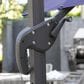 Furniture of America Zora 10" LED Bulb Double Top Octagon Patio Umbrella with Base in Blue, , large