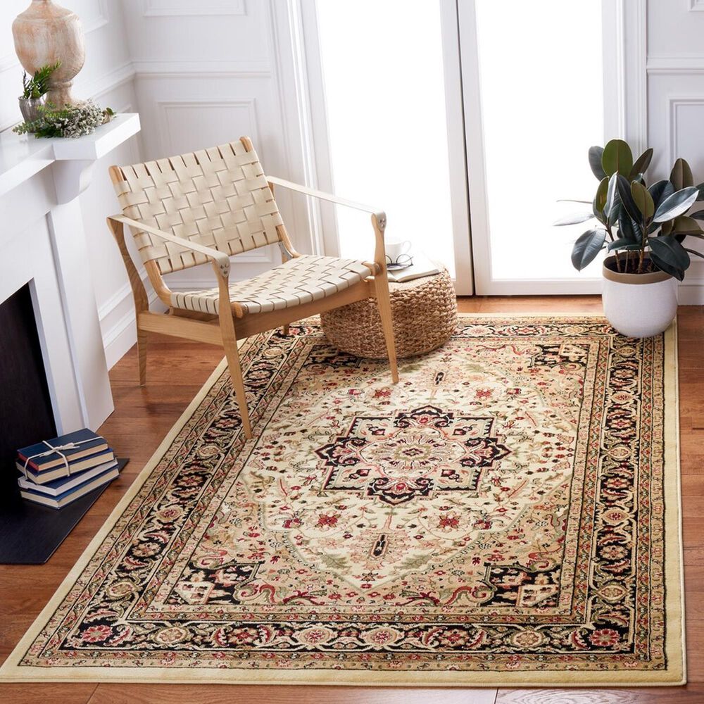 Safavieh Lyndhurst 4&#39; x 6&#39; Beige and Black Area Rug, , large