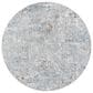Surya Dresden DRE-2319 Medium Gray, Gray, White, Light Slate, Mustard and Rust 6"7" Round Area Rug, , large