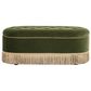 Jennifer Taylor Home Melinda Storage Bench with Tufted Bullion Fringe in Olive Green, , large