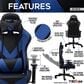 Techni Sport ProGamer2 Gaming Chair in Blue and Black, , large