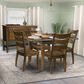 L.J. Gascho Saber Dining Table and Dining Side Chairs in Walnut Finish, , large
