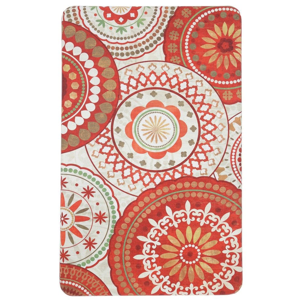 Karastan Dri-Pro Comfort Spice Suzani 4872-15881 1"6" x 2"6" Red Area Rug, , large