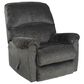 Ashley Ballinasloe Rocker Recliner in Smoke, , large