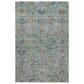 Dalyn Rug Company Silk Road Denim, Sky, Gray, Gold, Ivory and Fern 9" x 12" Area Rug, , large