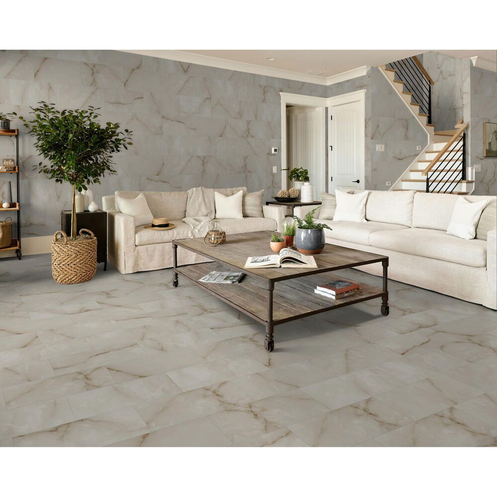 Shaw Astoria Chiffon 12" x 24" Polished Porcelain Tile, , large
