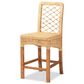 Baxton Studio Moscow Counter Stool in Natural Brown and Walnut Brown, , large