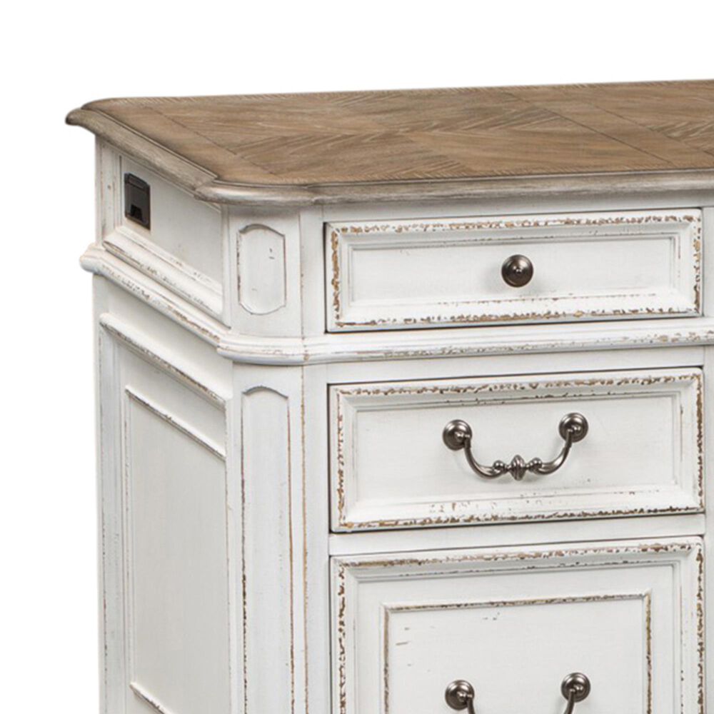 Belle Furnishings Magnolia Manor Jr Executive Desk in White, , large
