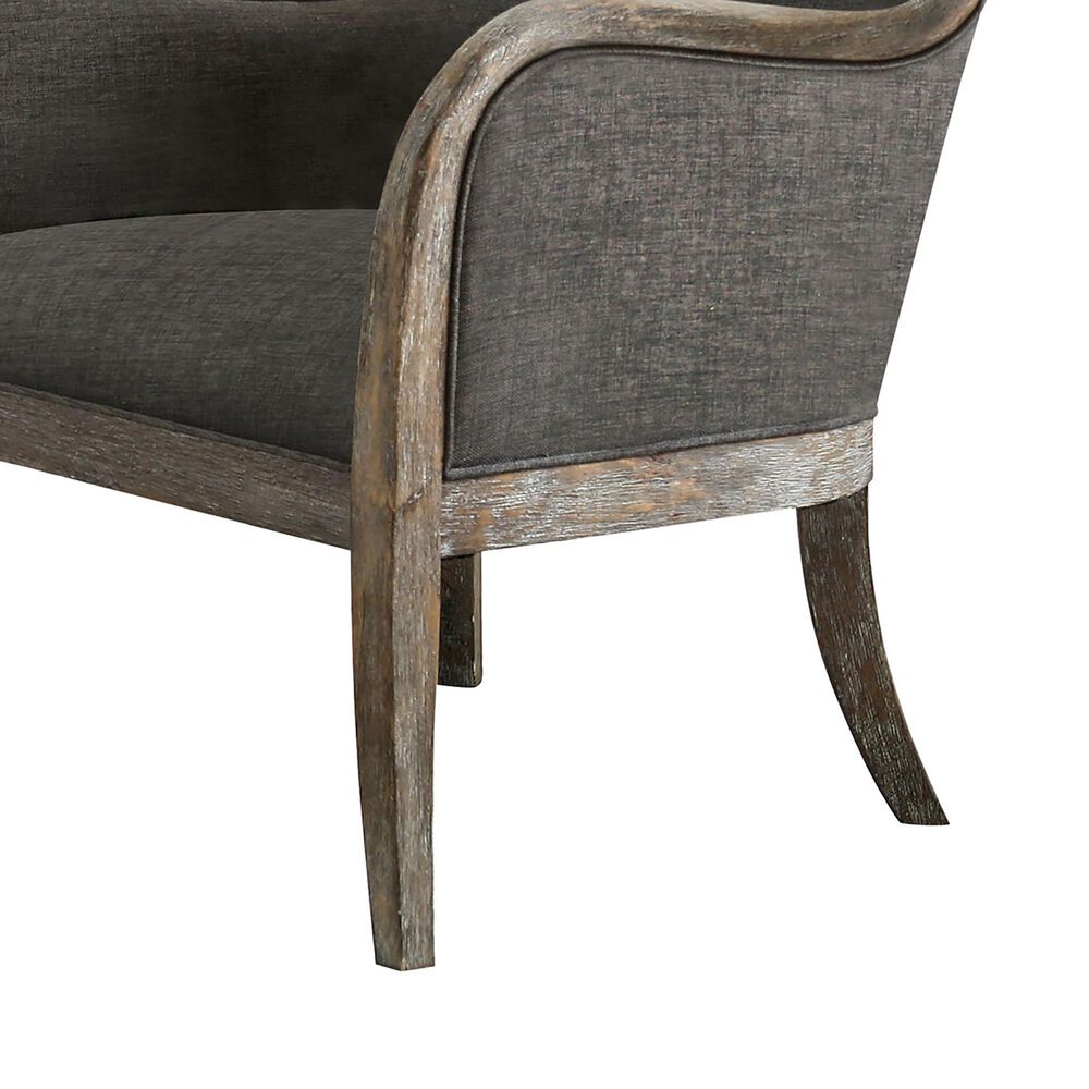 Furniture of America Weed Accent Wing Back Chair in Gray, , large