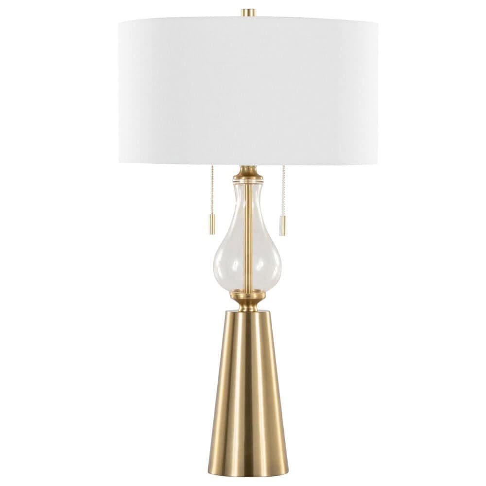Grandview Gallery Rook Table Lamp in Gold and Clear, , large