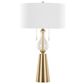 Grandview Gallery Rook Table Lamp in Gold and Clear, , large