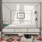 Novogratz Marion King Canopy Bed in Dark Gray, , large