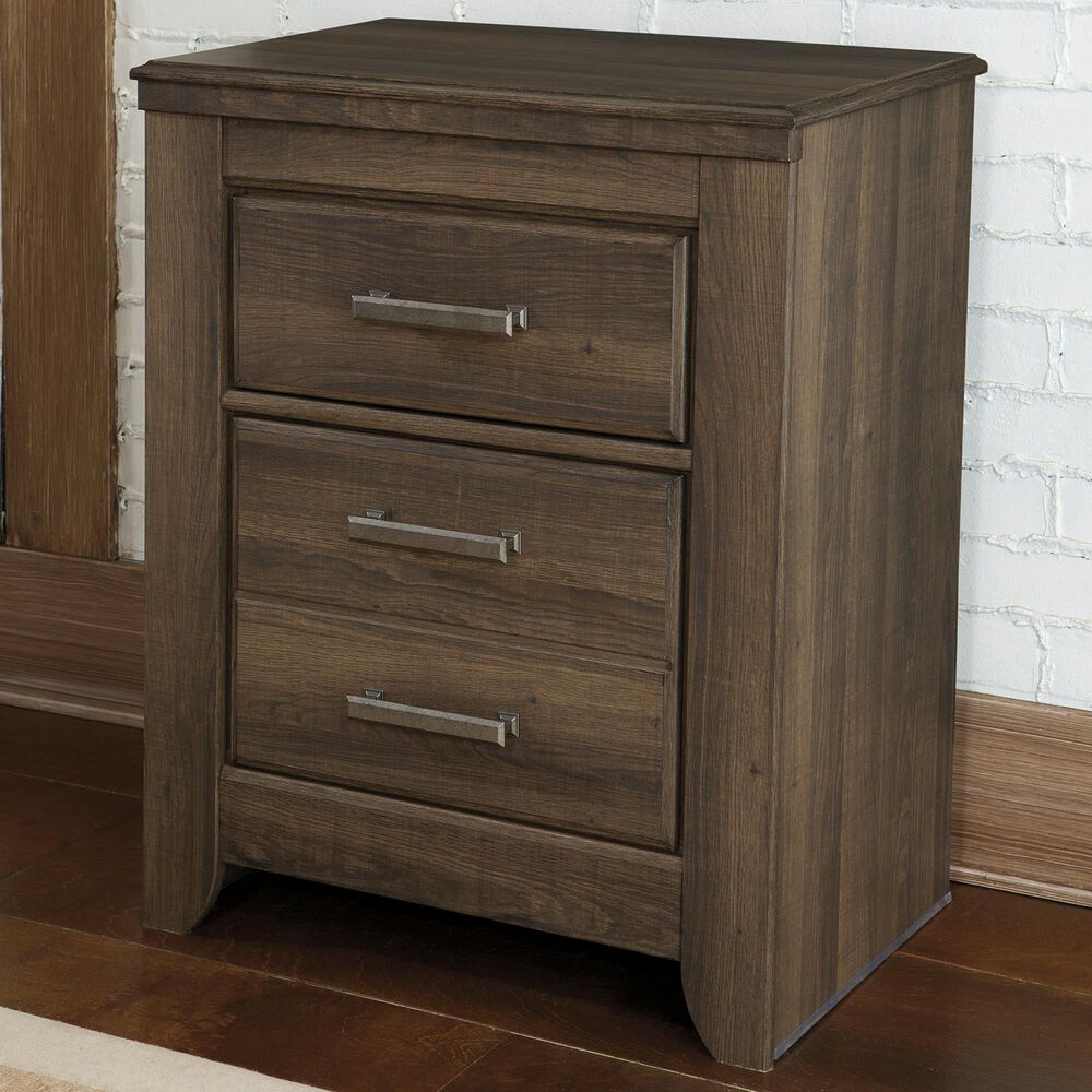 Signature Design by Ashley Juararo 2 Drawer Nightstand in Dark Brown, , large