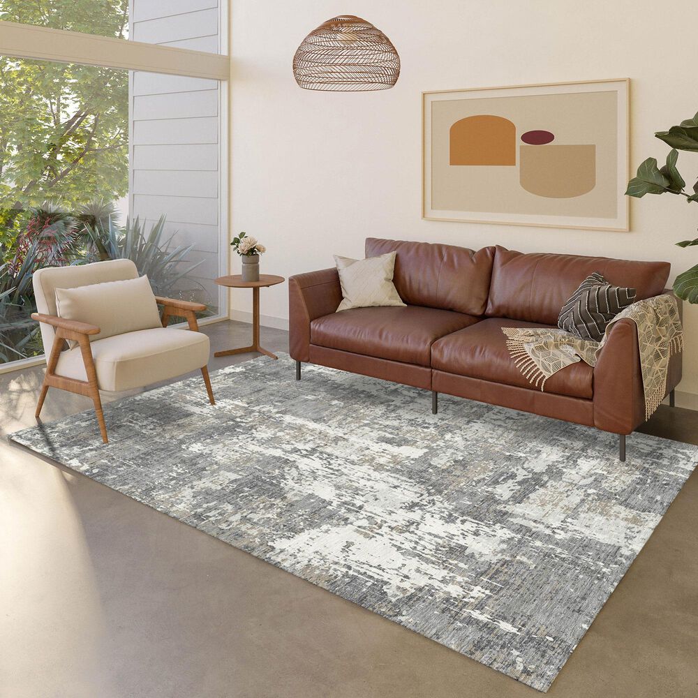 Dalyn Rug Company Kochi KC7 Gray 3&#39; x 5&#39; Area Rug, , large
