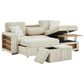 Modern Market Stationary Right Facing Sofa Bed with Bluetooth Speaker in Ivory, , large