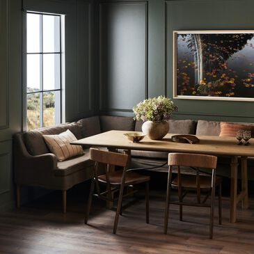 Four Hands Aurelia Dining Banquette L-Shape in Amber Oak, , large