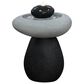Zentro Living Stones Fountain with Lights in Gray, , large