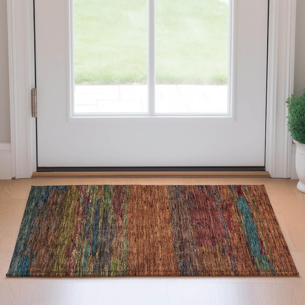 Dalyn Rug Company Trevi TV8 1&#39;8&quot; x 2&#39;6&quot; Terracotta Runner, , large