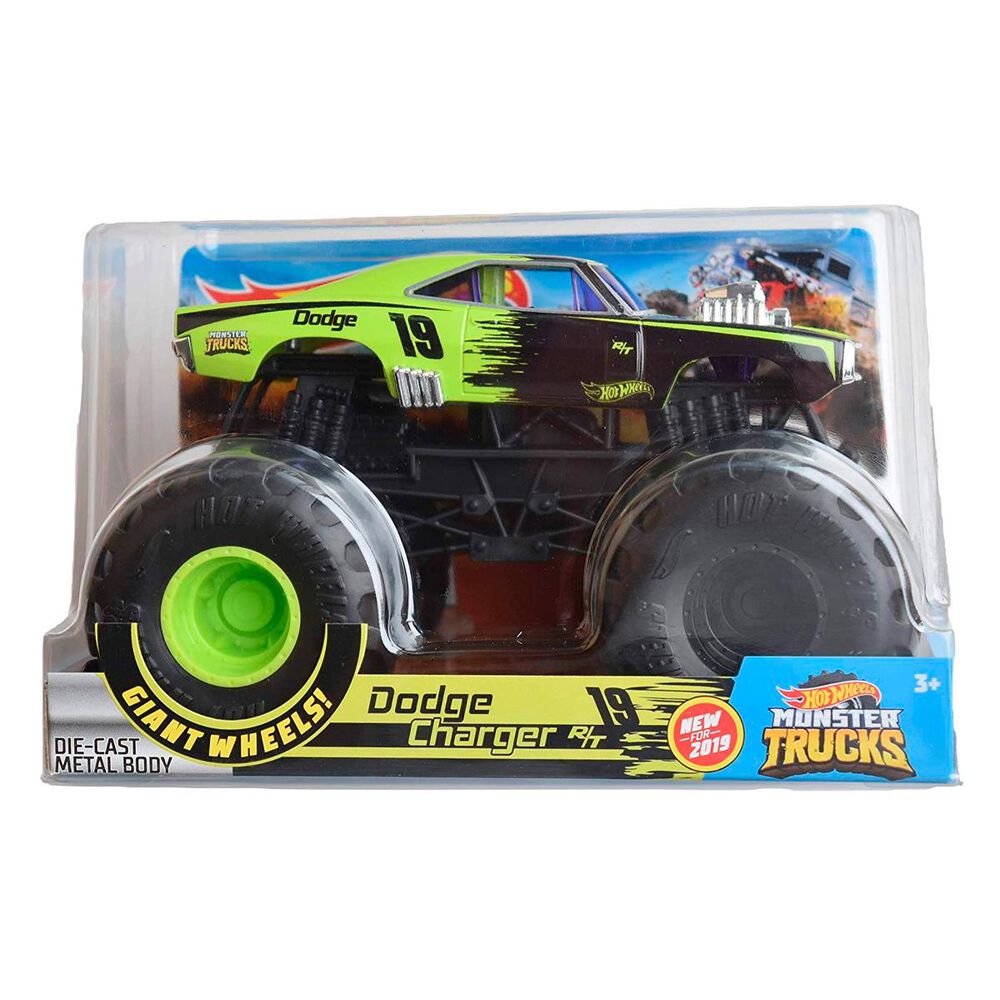 Hot Wheels Monster Truck 1:24 1970"s Dodge Charger R/T #2, , large